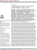 Cover page: Academic global surgical competencies: A modified Delphi consensus study