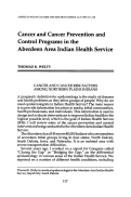 Cover page: Cancer and Cancer Prevention and Control Programs in the Aberdeen Area Indian Health Service