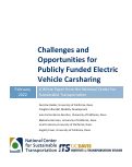 Cover page: Challenges and Opportunities for Publicly Funded Electric Vehicle Carsharing