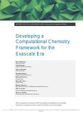Cover page: Developing a Computational Chemistry Framework for the Exascale Era