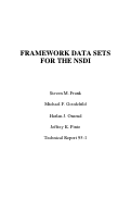 Cover page: Framework Datasets for the NSDI (95-1)