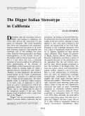Cover page: The Digger Indian Stereotype in California