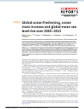 Cover page: Global ocean freshening, ocean mass increase and global mean sea level rise over 2005–2015