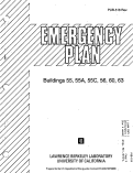 Cover page: Emergency Plan - Buildings 55, 55A, 55C, 56, 60, and 63