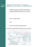 Cover page: A Meta-Analysis of Single-Family Deep Energy Retrofit Performance in the U.S.