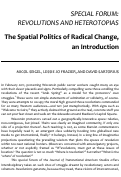 Cover page: The Spatial Politics of Radical Change, an Introduction