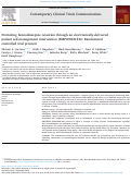 Cover page: Promoting benzodiazepine cessation through an electronically-delivered patient self-management intervention (EMPOWER-ED): Randomized controlled trial protocol