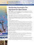 Cover page: Marketing Strategies for Agritourism Operations