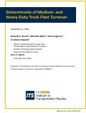 Cover page: Determinants of Medium- and Heavy-Duty Truck Fleet Turnover