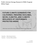 Cover page: Future Climate Scenarios for California:  Freezing Isoclines, Novel Climates, and Climatic Resilience of California’s Protected Areas