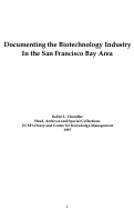 Cover page: Documenting the Biotechnology Industry in the San Francisco Bay Area