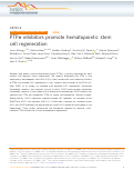 Cover page: PTPσ inhibitors promote hematopoietic stem cell regeneration