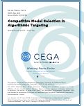 Cover page: Competitive Model Selection in Algorithmic Targeting