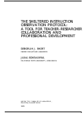 Cover page: The Sheltered Instruction Observation Protocol: A Tool for Teacher-Researcher Collaboration and Professional Development