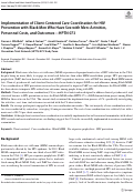 Cover page: Implementation of Client-Centered Care Coordination for HIV Prevention with Black Men Who Have Sex with Men: Activities, Personnel Costs, and Outcomes—HPTN 073