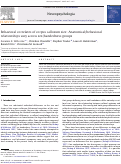 Cover page: Behavioral correlates of corpus callosum size: Anatomical/behavioral relationships vary across sex/handedness groups