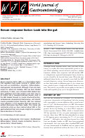 Cover page: Serum response factor: Look into the gut