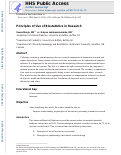 Cover page: Principles of Use of Biostatistics in Research