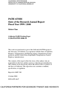 Cover page: PATH ATMIS State of the Research Annual Report Fiscal Year 1999 / 2000