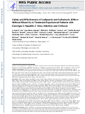 Cover page: Safety and Effectiveness of Ledipasvir and Sofosbuvir, With or Without Ribavirin, in Treatment-Experienced Patients With Genotype 1 Hepatitis C Virus Infection and Cirrhosis
