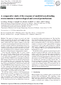Cover page: A comparative study of the response of modeled non-drizzling stratocumulus to meteorological and aerosol perturbations
