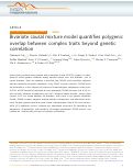 Cover page: Bivariate causal mixture model quantifies polygenic overlap between complex traits beyond genetic correlation