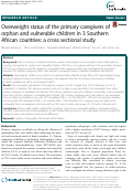 Cover page: Overweight status of the primary caregivers of orphan and vulnerable children in 3 Southern African countries: a cross sectional study