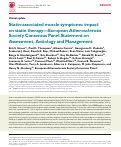 Cover page: Statin-associated muscle symptoms: impact on statin therapy—European Atherosclerosis Society Consensus Panel Statement on Assessment, Aetiology and Management