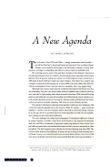 Cover page: A New Agenda