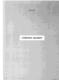 Cover page: Carrara Quarry     [Portfolio]