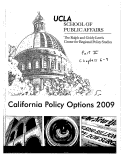 Cover page: California Policy Options 2009 Part II - Chapters 6-9