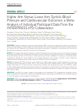 Cover page: Higher Arm Versus Lower Arm Systolic Blood Pressure and Cardiovascular Outcomes: a Meta-Analysis of Individual Participant Data From the INTERPRESS-IPD Collaboration