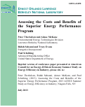 Cover page: Assessing the Costs and Benefits of the Superior Energy Performance Program