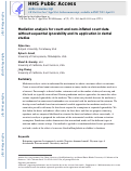 Cover page: Mediation Analysis for Count and Zero-Inflated Count Data Without Sequential Ignorability and its Application in Dental Studies