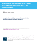 Cover page: Preparatory meteorological modeling and theoretical analysis for a neighborhood-scale cool roof demonstration