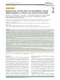 Cover page: Epidemiology and Prevalence of Dyslipidemia Among Adult Population of Tehran: The Tehran Cohort Study.