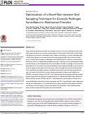 Cover page: Optimization of a Novel Non-invasive Oral Sampling Technique for Zoonotic Pathogen Surveillance in Nonhuman Primates.