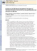 Cover page: Alcohol use and HIV disease management: The impact of individual and partner-level alcohol use among HIV-positive men who have sex with men