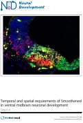 Cover page: Temporal and spatial requirements of Smoothened in ventral midbrain neuronal development