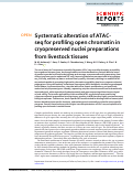 Cover page: Systematic alteration of ATAC-seq for profiling open chromatin in cryopreserved nuclei preparations from livestock tissues