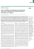 Cover page: Cancer surveillance in northern Africa, and central and western Asia: challenges and strategies in support of developing cancer registries