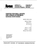 Cover page: Housing Tenure, Uncertainty, and Taxation