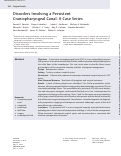 Cover page: Disorders Involving a Persistent Craniopharyngeal Canal: A Case Series
