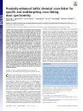Cover page: Proximity-enhanced SuFEx chemical cross-linker for specific and multitargeting cross-linking mass spectrometry.