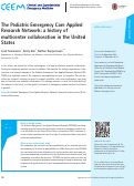 Cover page: The Pediatric Emergency Care Applied Research Network: a history of multicenter collaboration in the United States