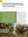 Cover page: Biological and chemical pruning wound protectants reduce infection of grapevine trunk disease pathogens