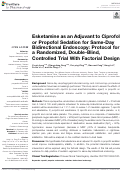 Cover page: Esketamine as an Adjuvant to Ciprofol or Propofol Sedation for Same-Day Bidirectional Endoscopy: Protocol for a Randomized, Double-Blind, Controlled Trial With Factorial Design