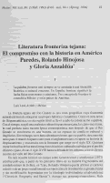 Cover page: Literatura fronteriza tejana: El compromiso con la historia en Américo Paredes, Rolando Hinojosa y Gloria Anzaldúa