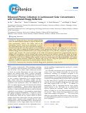Cover page: Enhanced Photon Collection in Luminescent Solar Concentrators with Distributed Bragg Reflectors