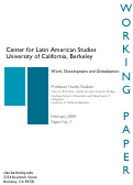 Cover page: Work, Development and Globalization